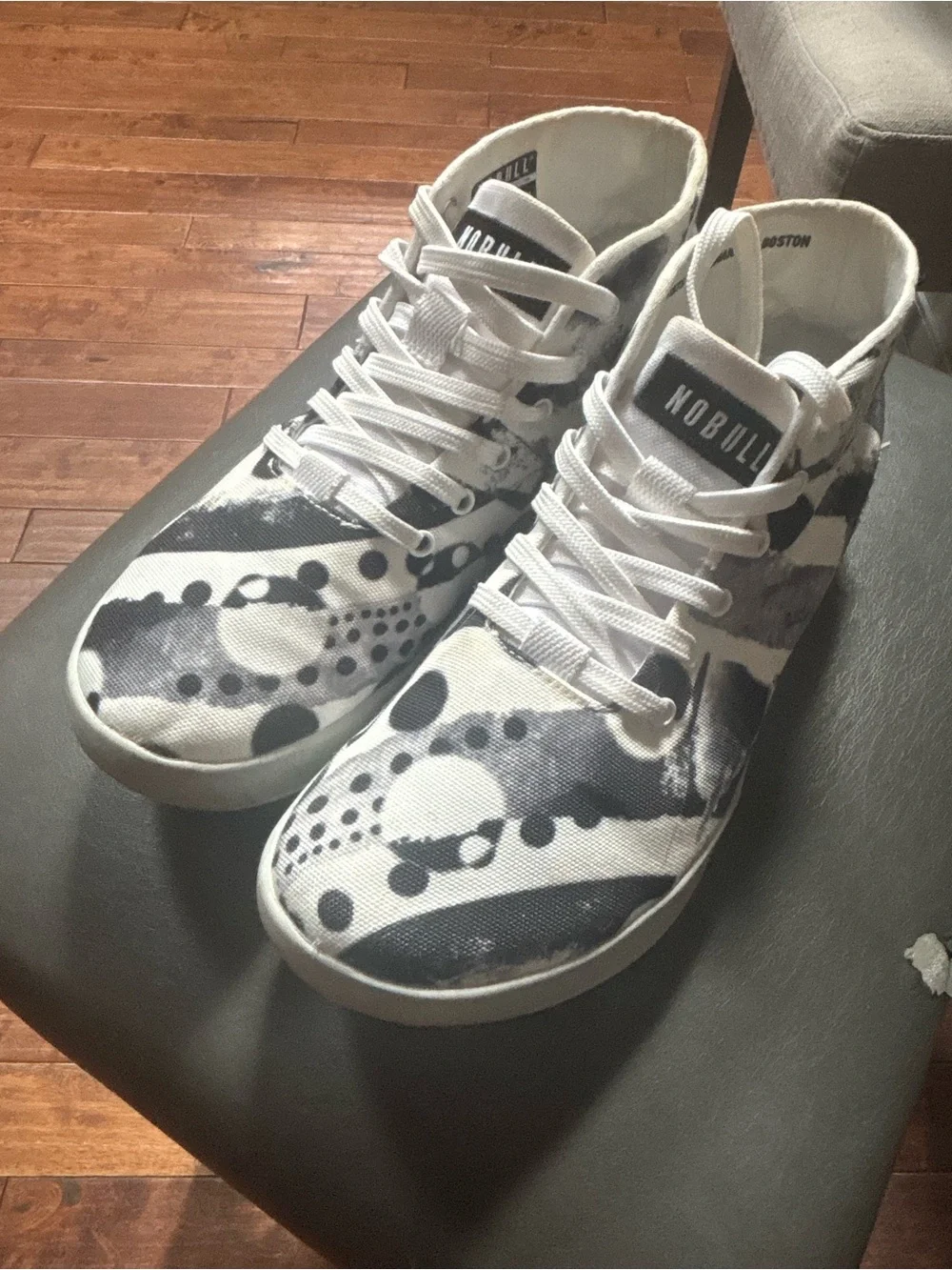 NOBULL Artists For Humanity Canvas Mid Trainers W7.5 M6